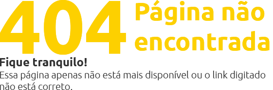 404 - Página não encontrada
